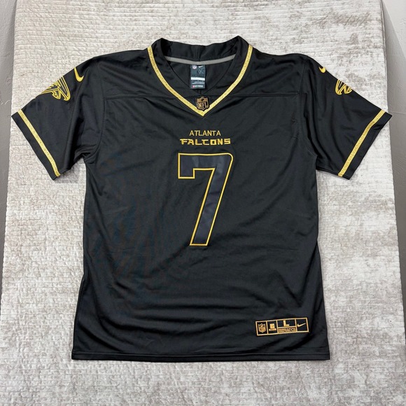 Nike Other - Nike NFL Atlanta Falcons Bijan Robinson 7 Jersey Black Gold Mens‎ Large